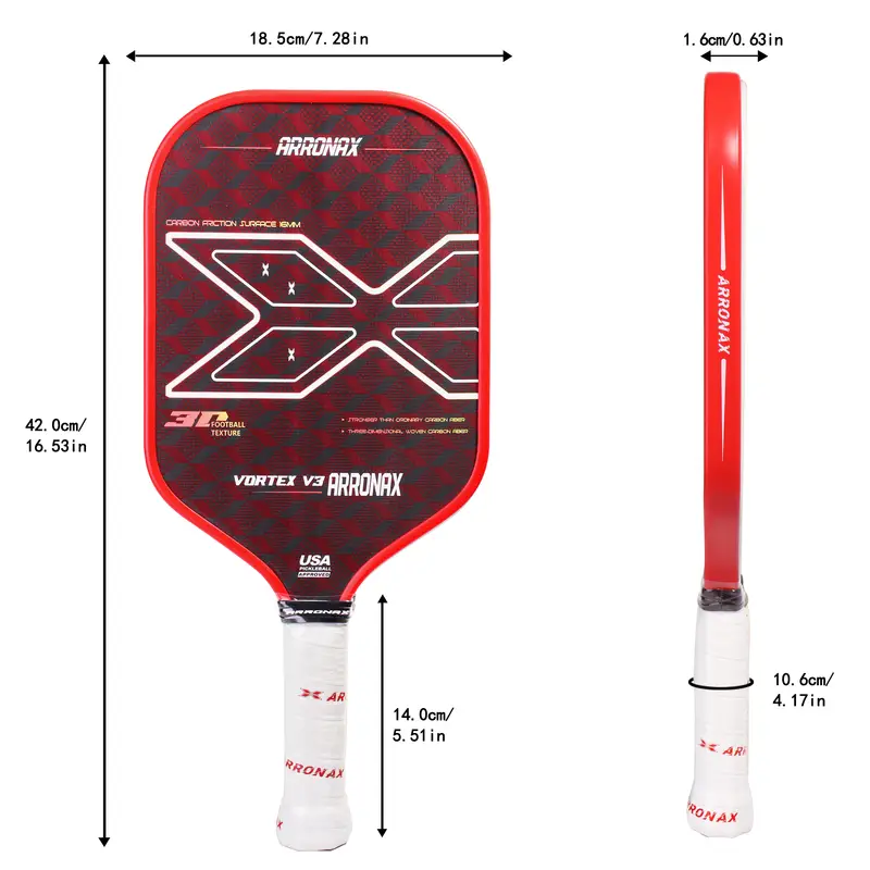 ARRONAX T700 Carbon Fiber Pickleball Paddle - Image 3