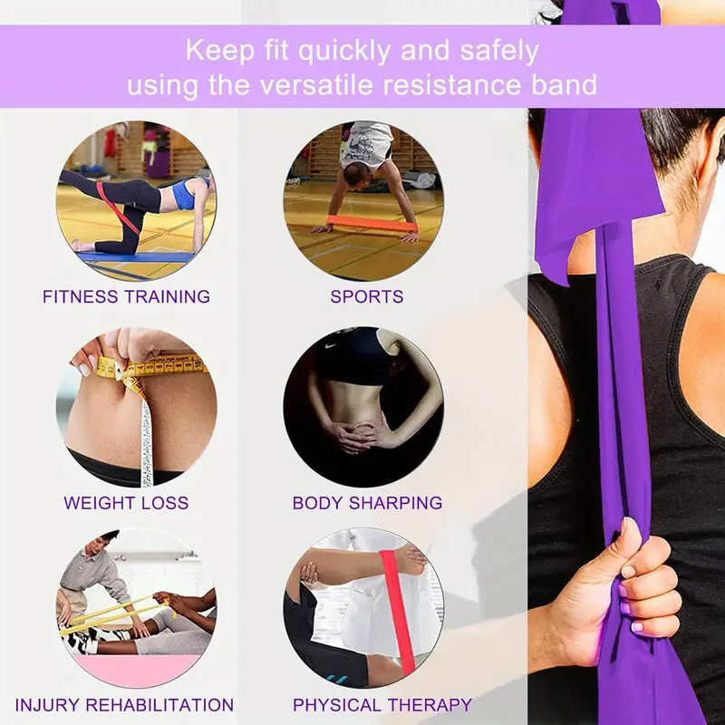 Elastic Yoga Bands Set for Full-Body Fitness - Image 2