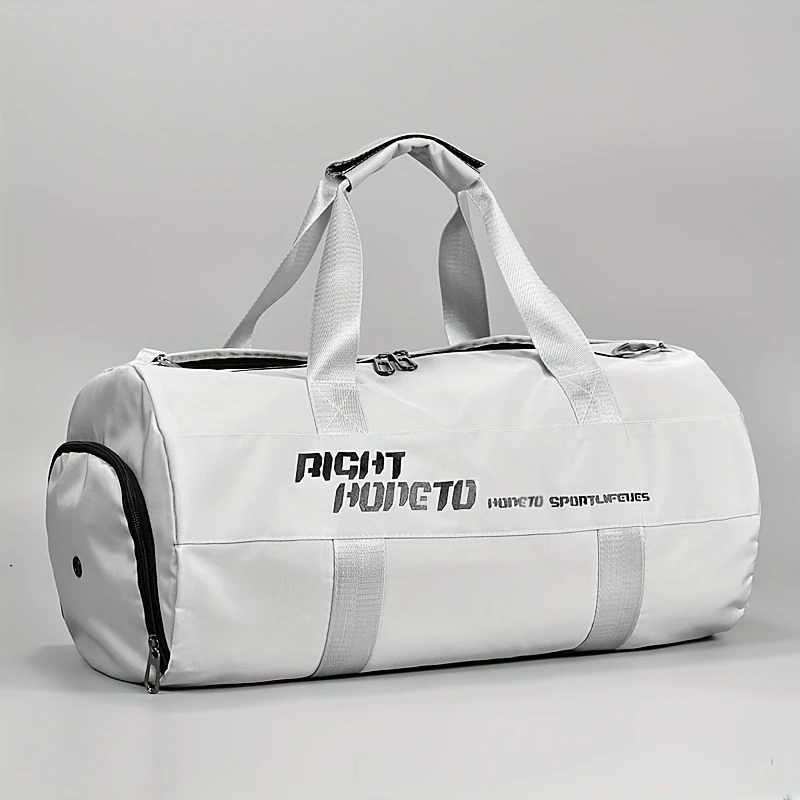Men's Large Capacity Gym Bag with RIGHT HONETU Print