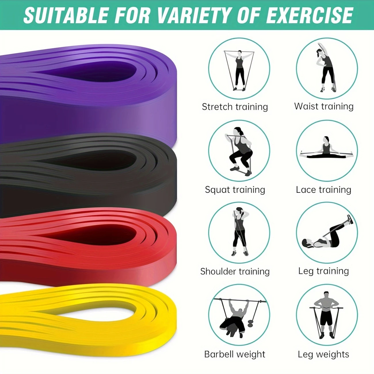 4pcs Set Resistance Bands - Image 4