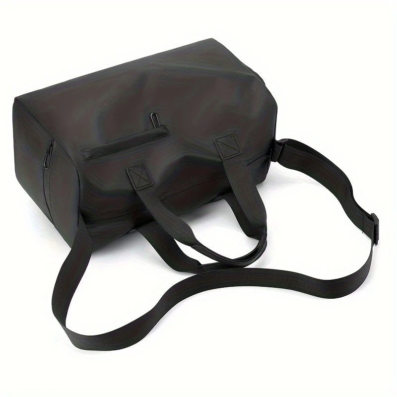 Black Fitness Bag with Shoe Compartment - Image 3