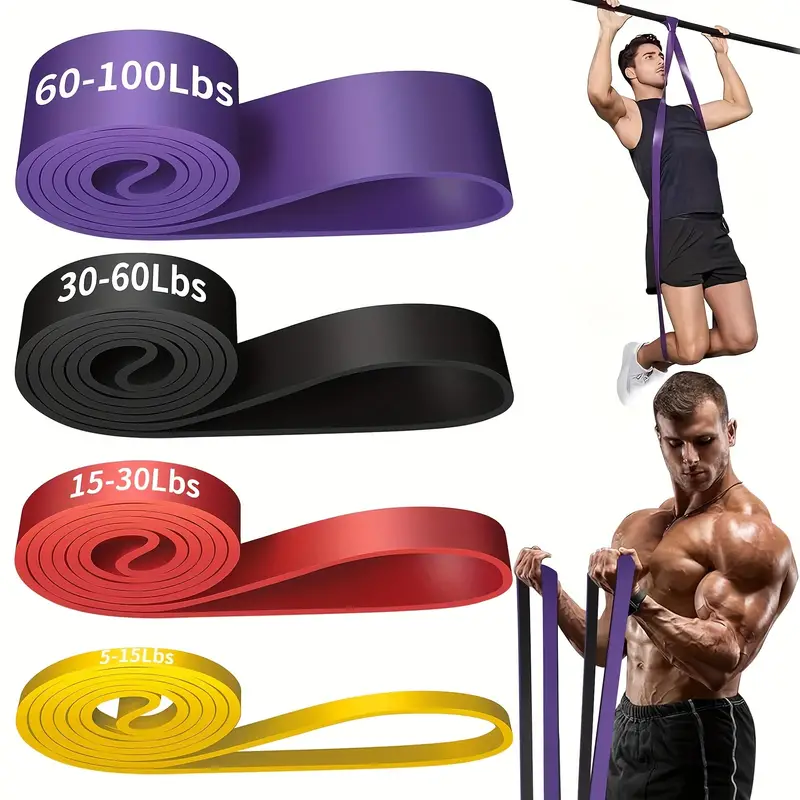 4pcs Resistance Bands Set for Fitness - Image 2