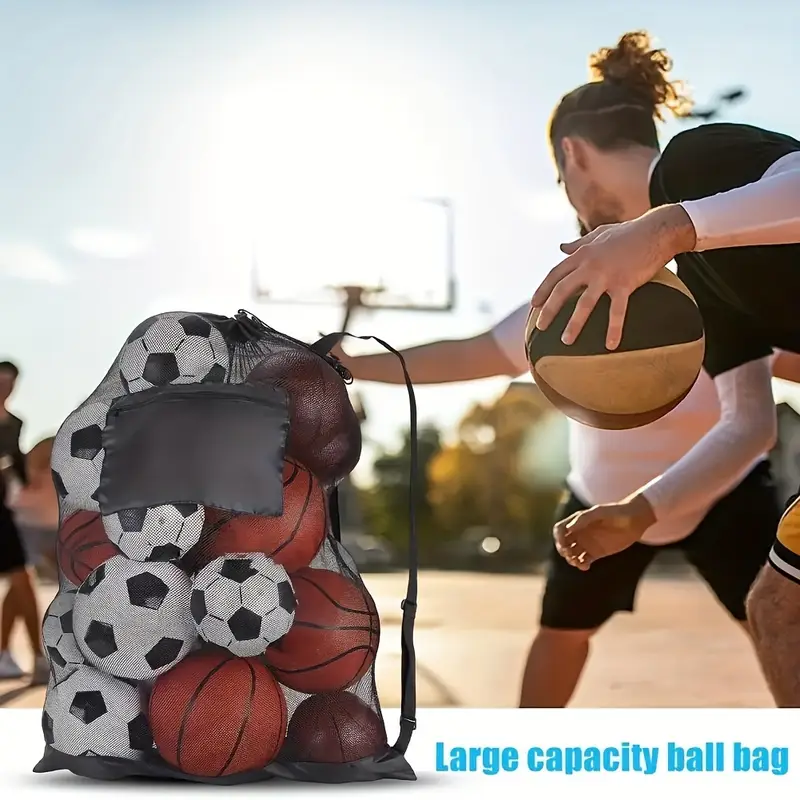 1pc Drawstring Sports Ball Bag - Image 3